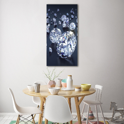 Tableau imprimé sur verre Diamants