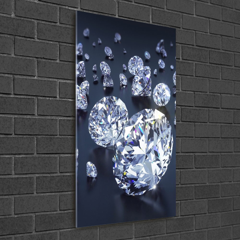 Tableau imprimé sur verre Diamants