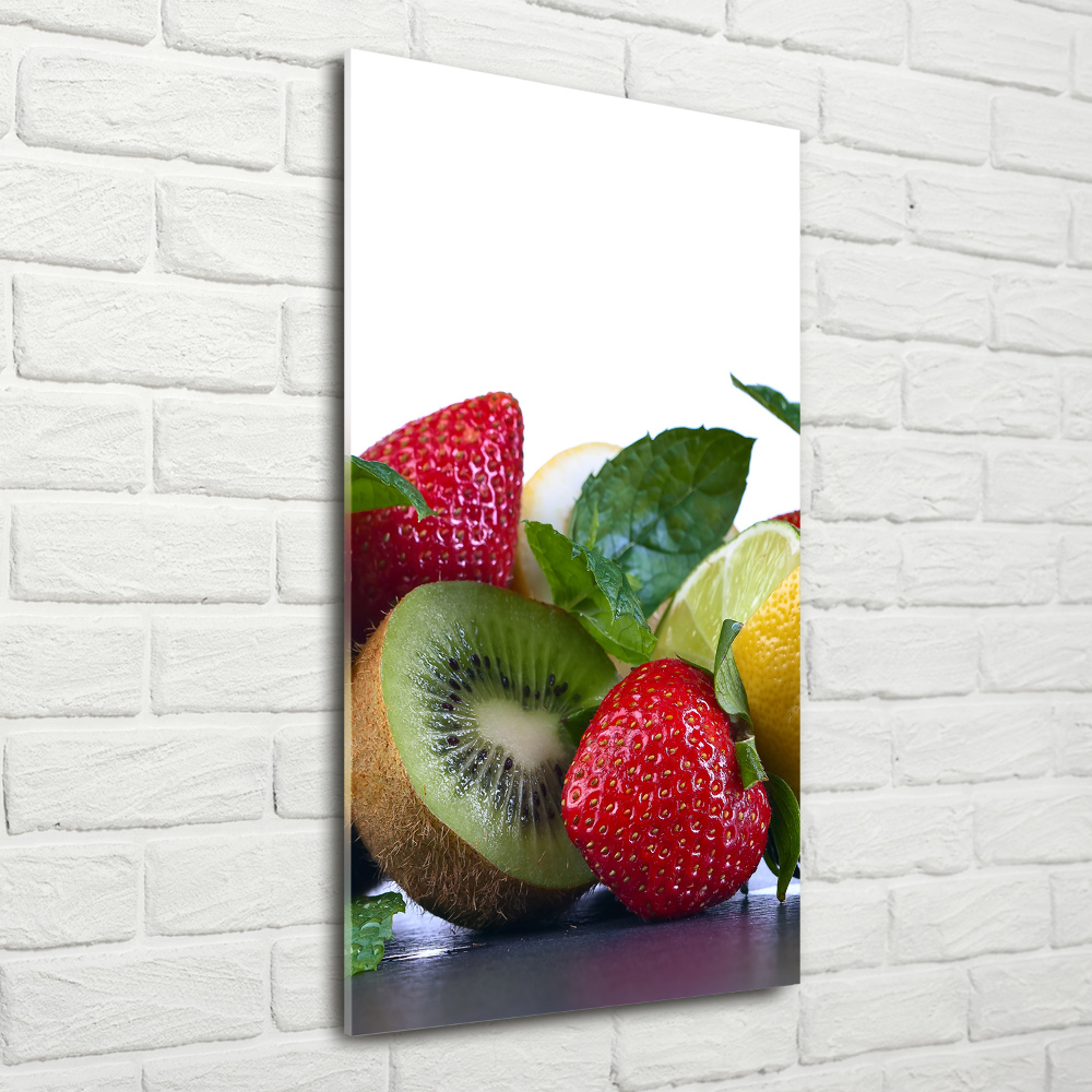 Tableau en verre Fruits sains