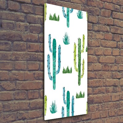 Tableau en verre Cactus