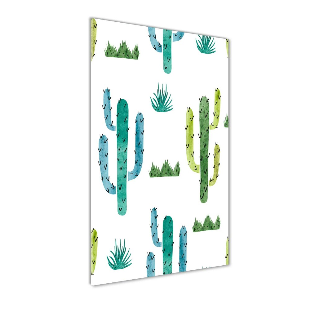 Tableau en verre Cactus