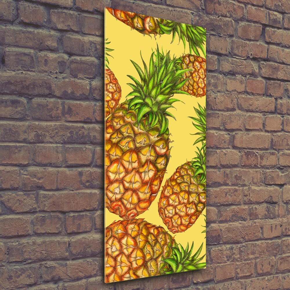 Tableau imprimé sur verre Ananas