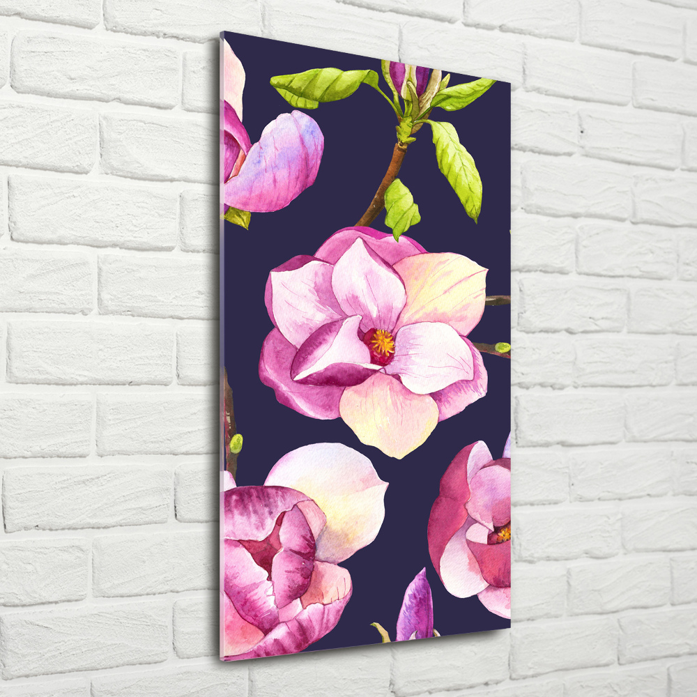 Tableau imprimé sur verre Magnolia