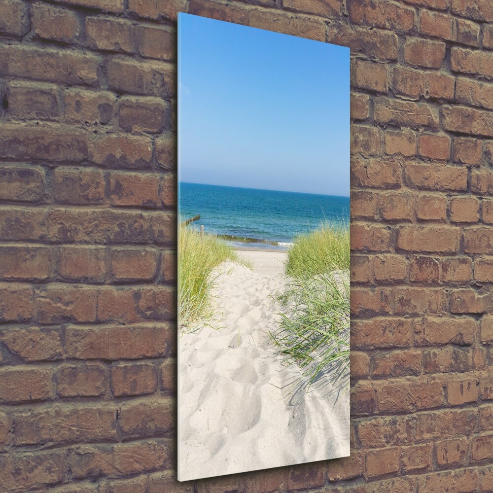 Tableau en verre Dunes en bord de mer