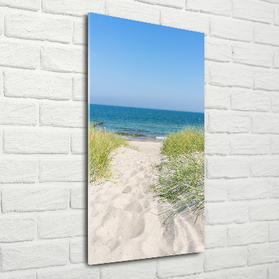 Tableau en verre Dunes en bord de mer