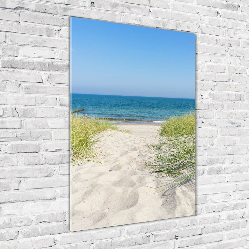 Tableau en verre Dunes en bord de mer