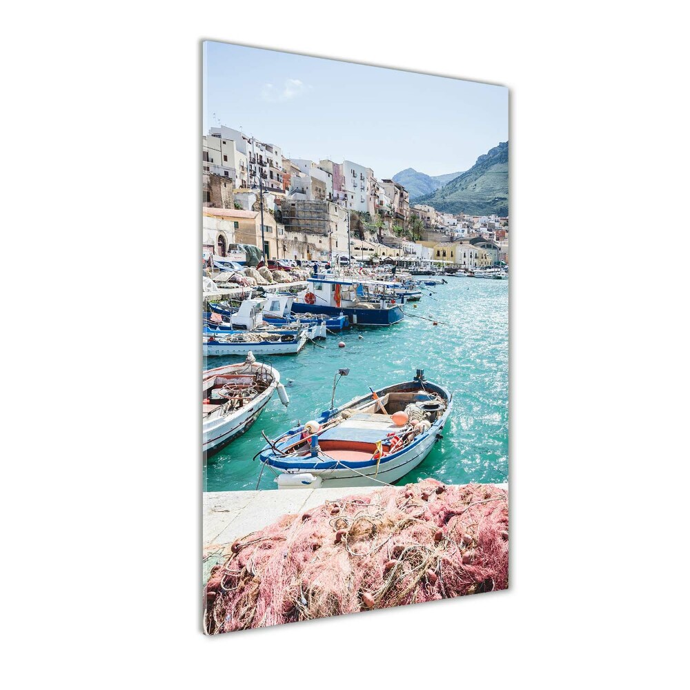 Tableau photo sur verre Sicile