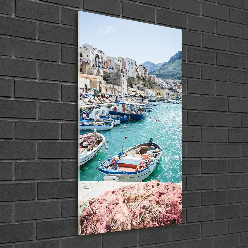 Tableau photo sur verre Sicile