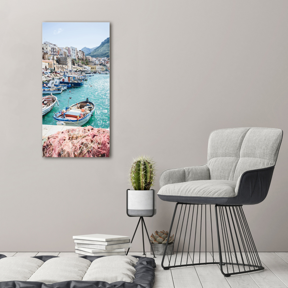 Tableau photo sur verre Sicile