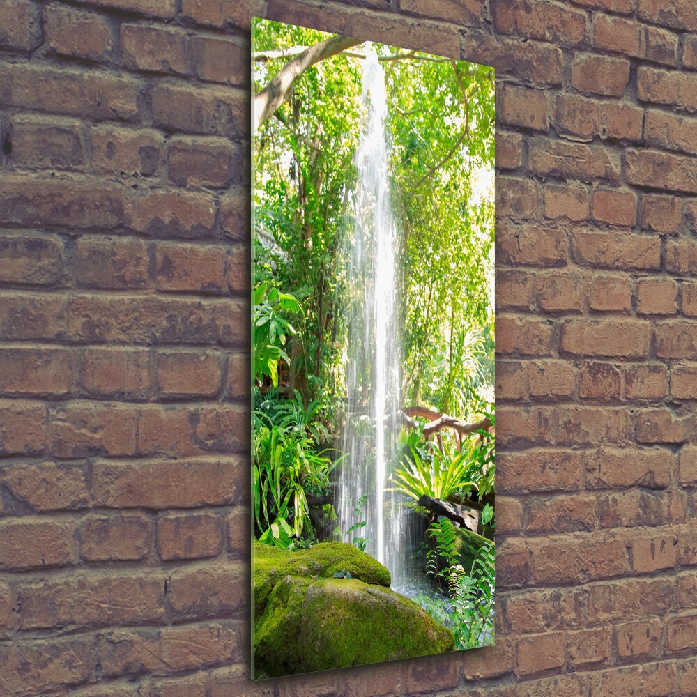 Tableau en verre Cascade dans la jungle