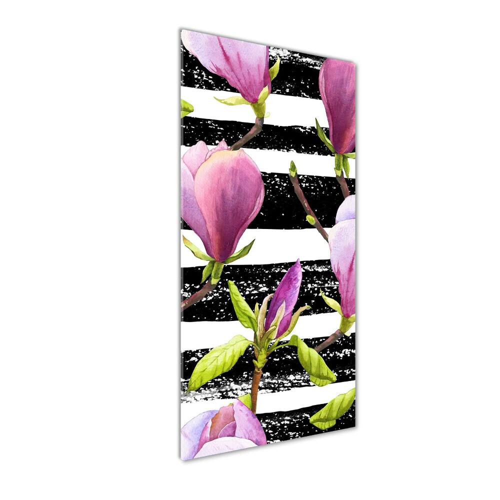 Tableau verre imprimé Magnolia