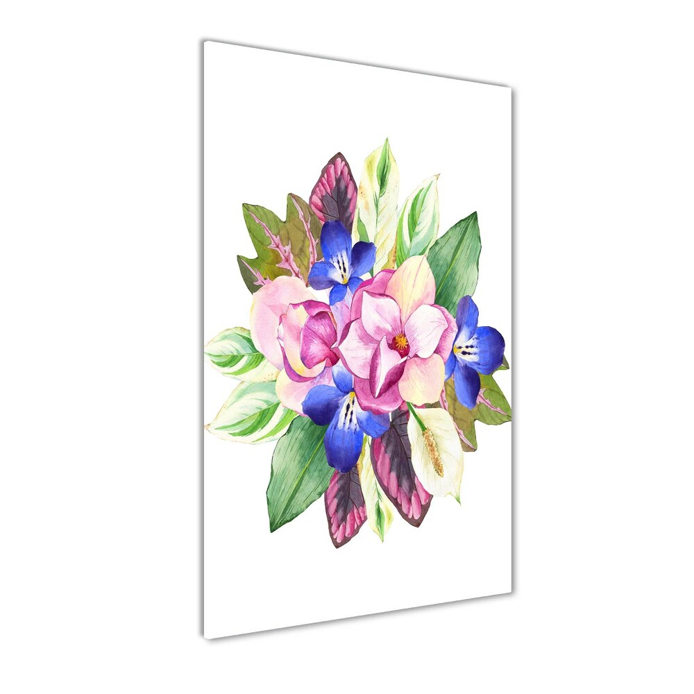 Tableau photo sur verre Bouquet de fleurs