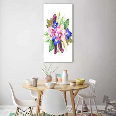 Tableau photo sur verre Bouquet de fleurs