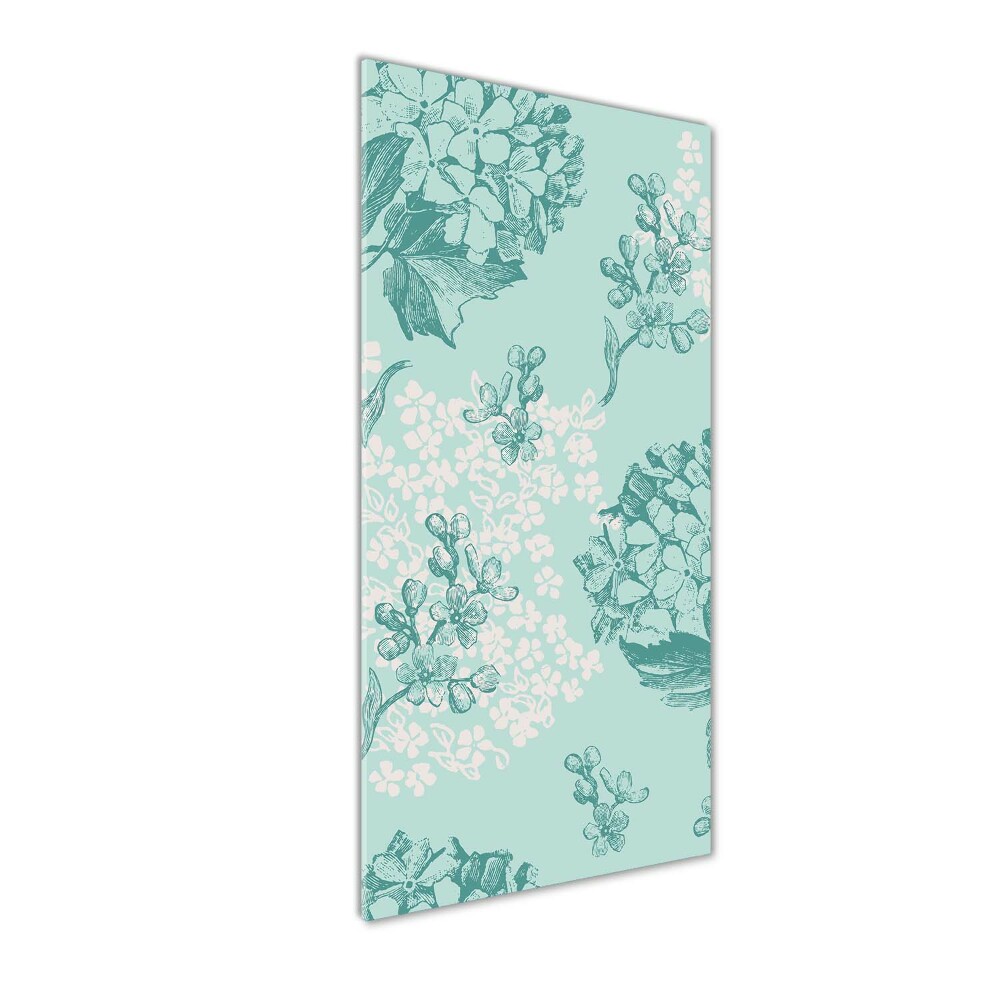 Tableau photo sur verre Hortensia