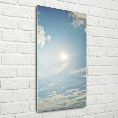 Tableau photo sur verre Soleil dans le ciel