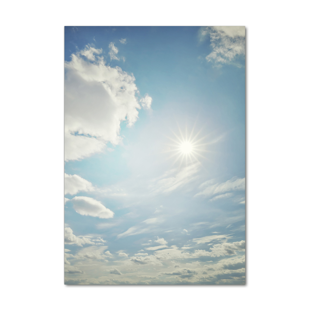 Tableau photo sur verre Soleil dans le ciel