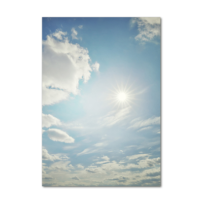 Tableau photo sur verre Soleil dans le ciel