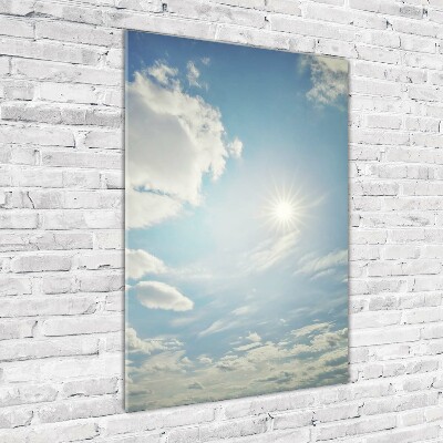 Tableau photo sur verre Soleil dans le ciel