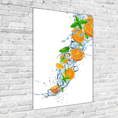 Tableau sur verre Oranges