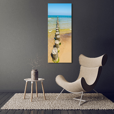 Tableau photo sur verre Brise-lames