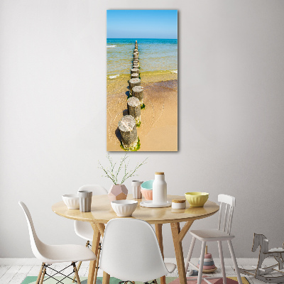 Tableau photo sur verre Brise-lames