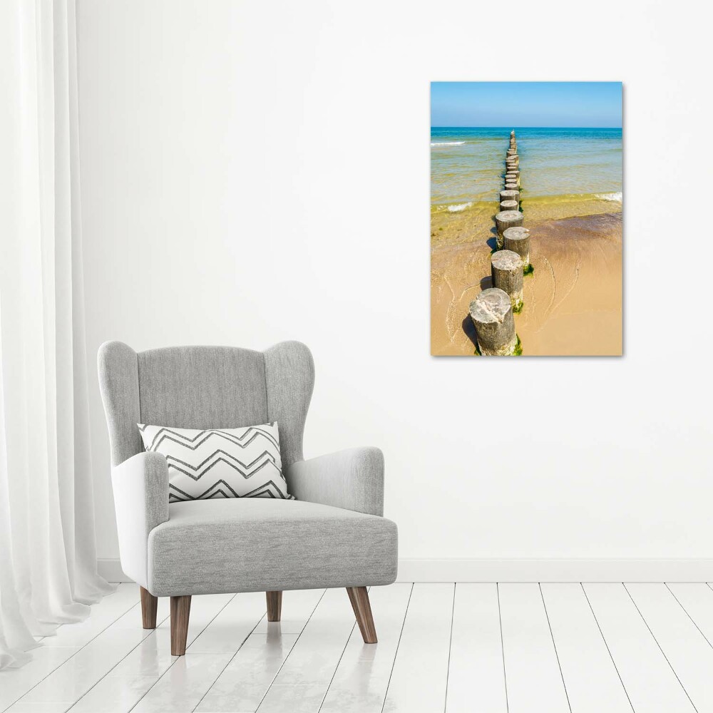 Tableau photo sur verre Brise-lames