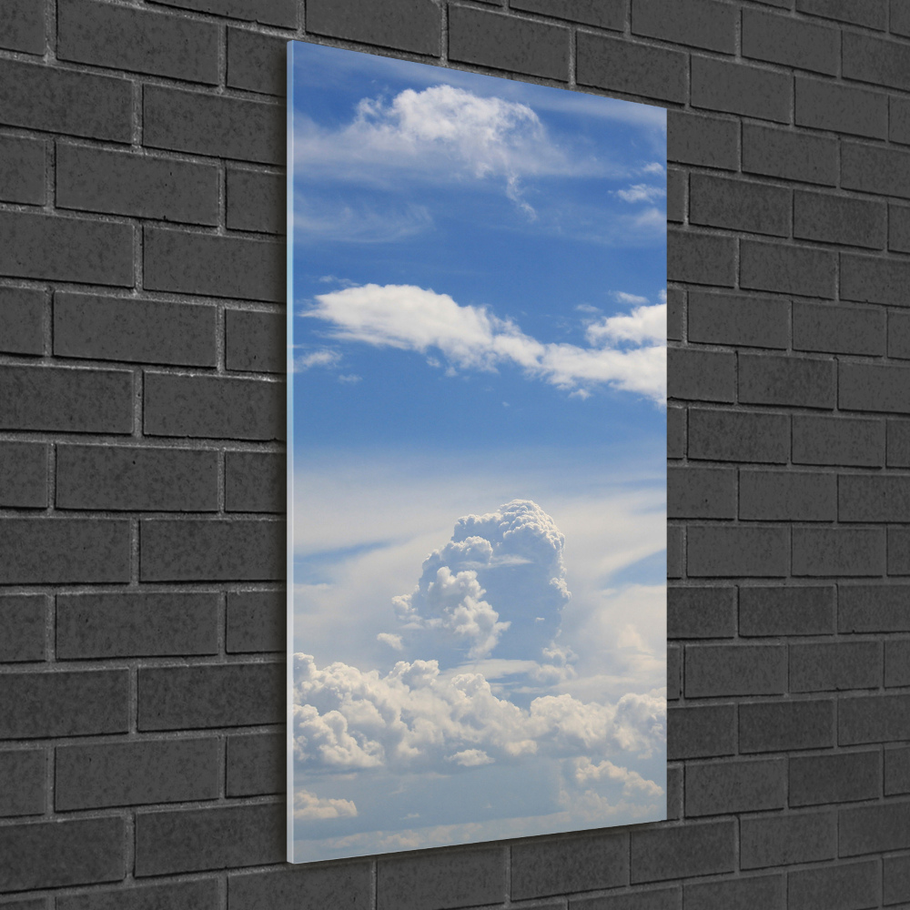 Tableau photo sur verre Des nuages dans le ciel