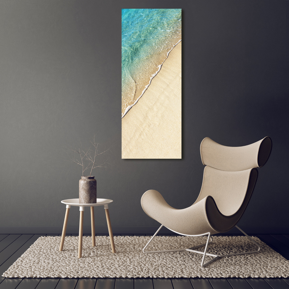 Tableau sur verre Vague de mer