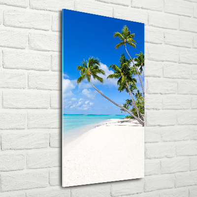 Tableau imprimé sur verre Plage tropicale