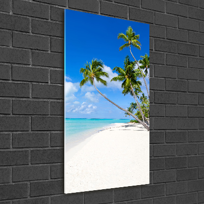 Tableau imprimé sur verre Plage tropicale