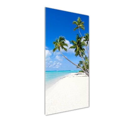 Tableau imprimé sur verre Plage tropicale