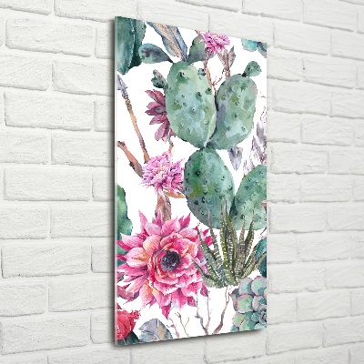 Tableau photo sur verre Cacti