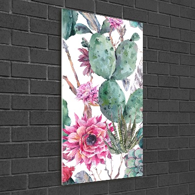 Tableau photo sur verre Cacti