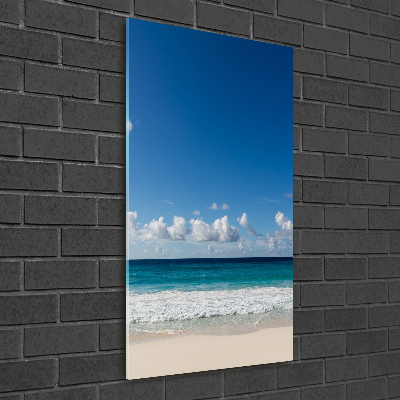 Tableau en verre Plage exotique