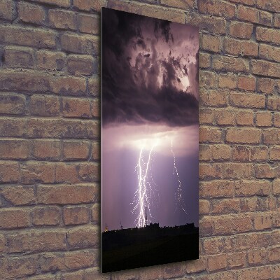 Tableau photo sur verre Orage