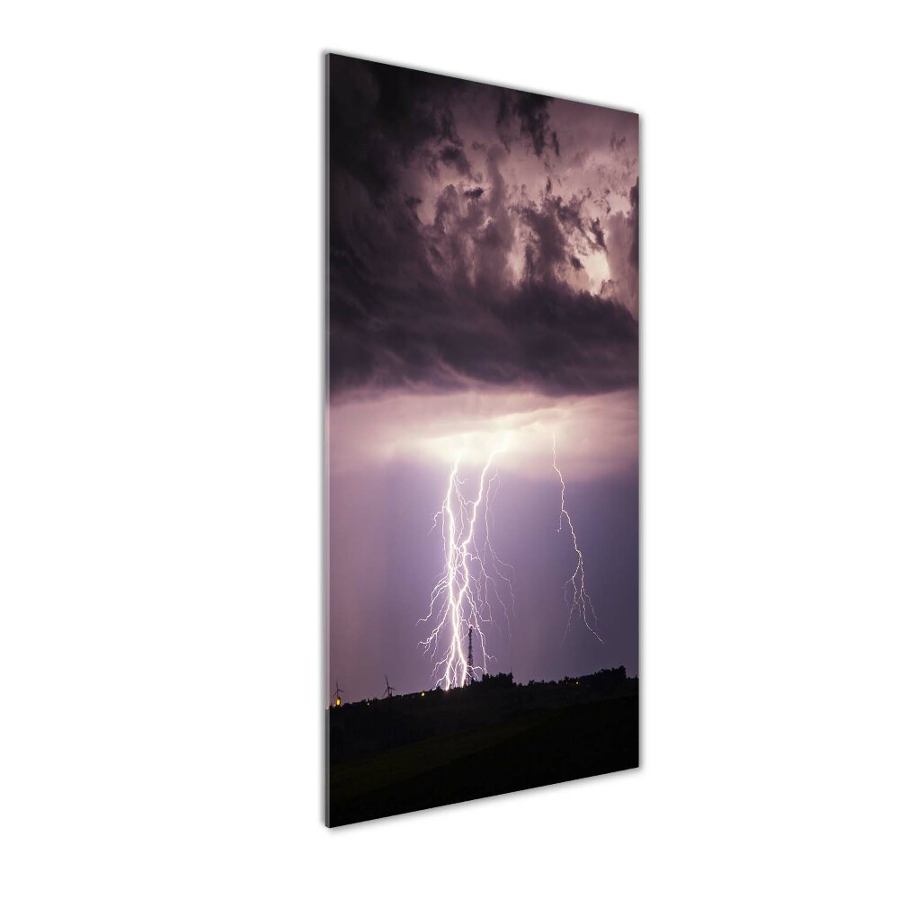 Tableau photo sur verre Orage