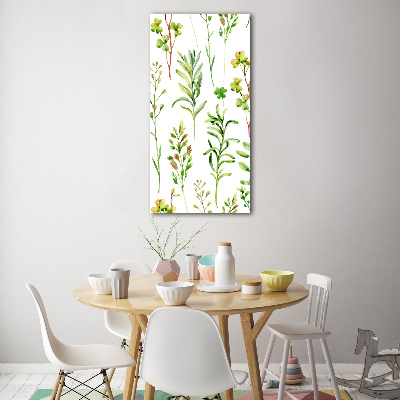 Tableau imprimé sur verre Mauvaises herbes et herbes folles