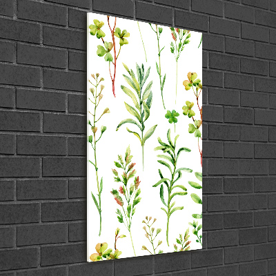 Tableau imprimé sur verre Mauvaises herbes et herbes folles