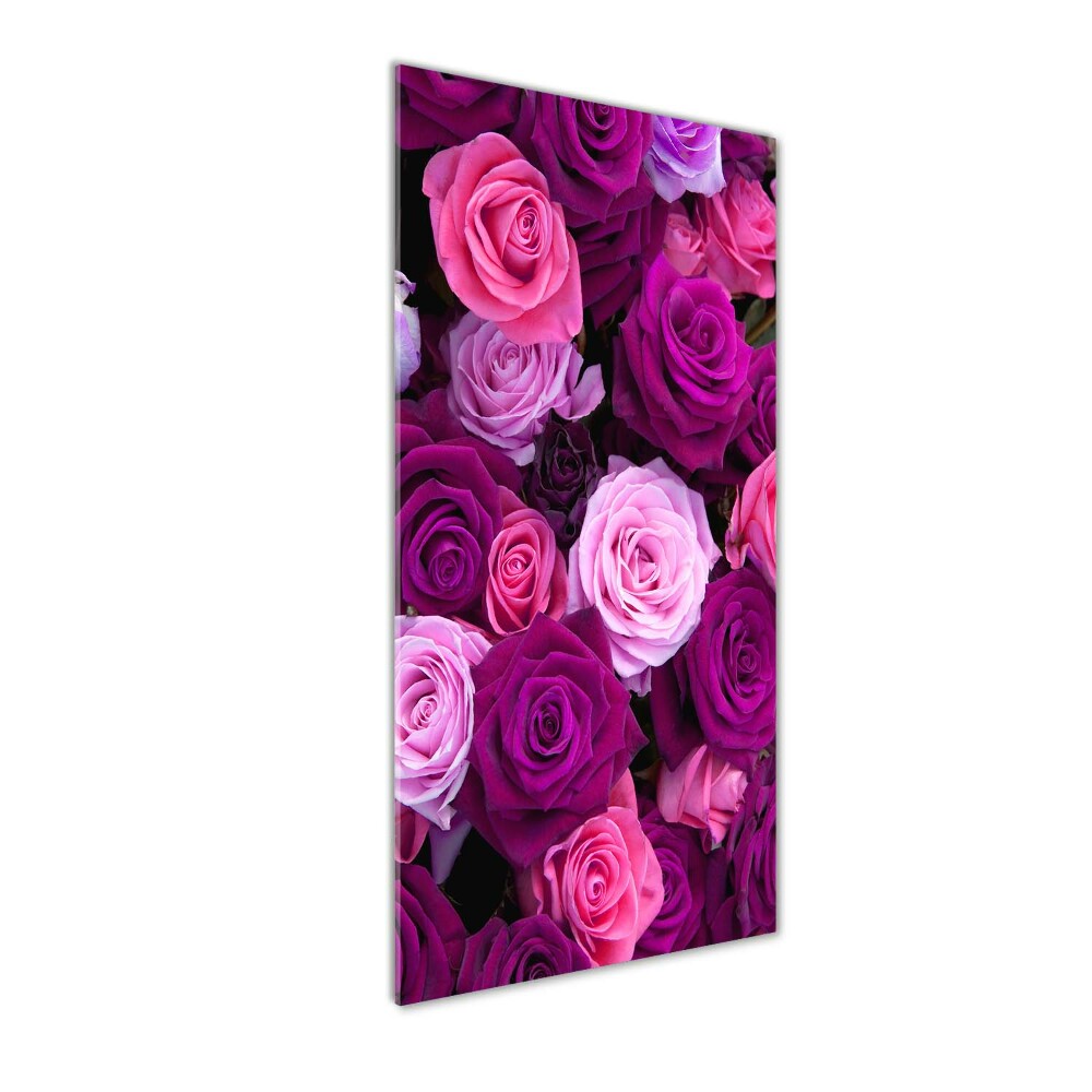 Tableau en verre Roses roses