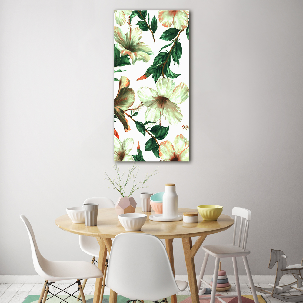 Tableau en verre Hibiscus