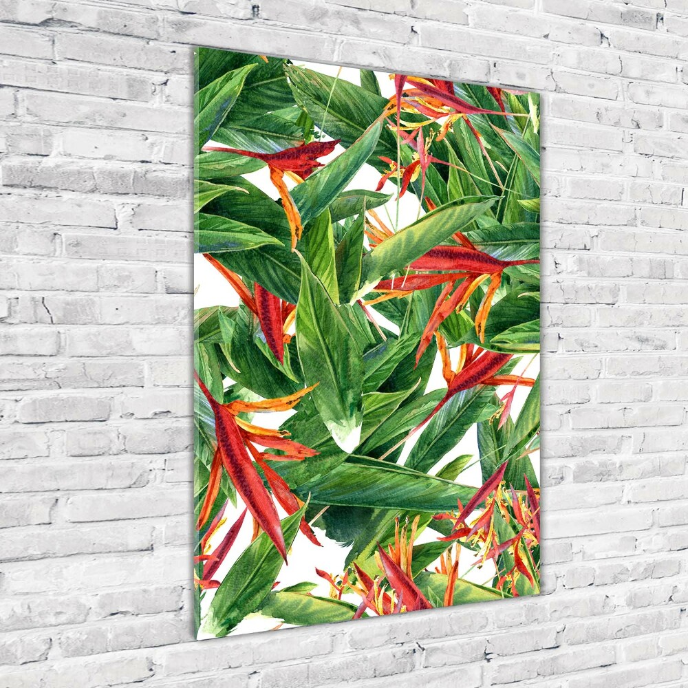 Tableau en verre Strelitzia royale