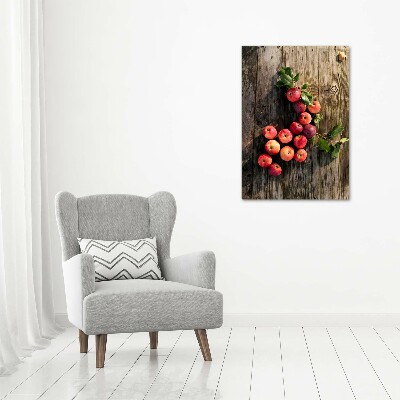 Tableau en verre Pommes sur la table