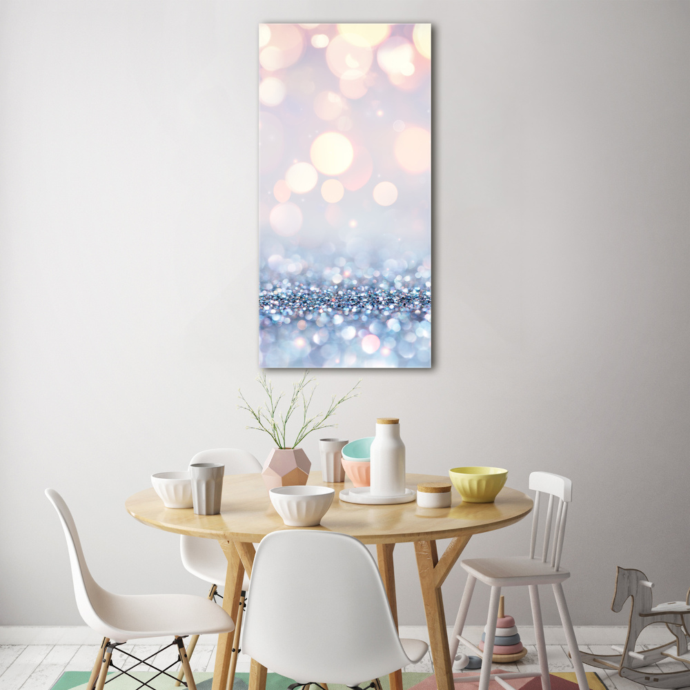 Tableau photo sur verre Fond brillant