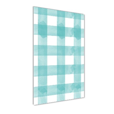 Tableau photo sur verre Carreaux bleus