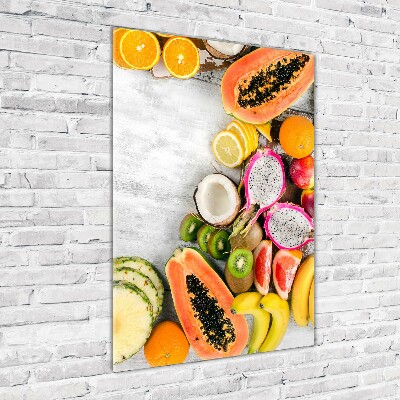 Tableau en verre Des fruits savoureux