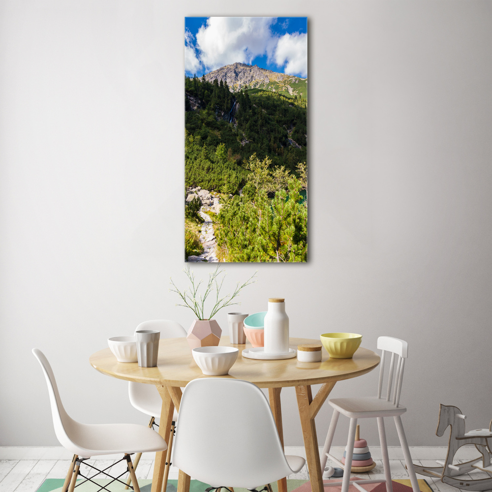 Tableau en verre Regard sur la mer dans les Tatras