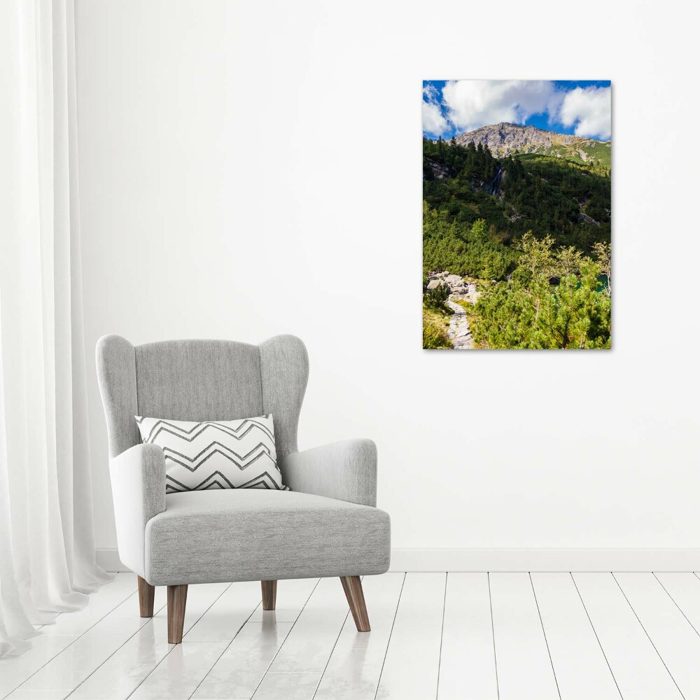 Tableau en verre Regard sur la mer dans les Tatras