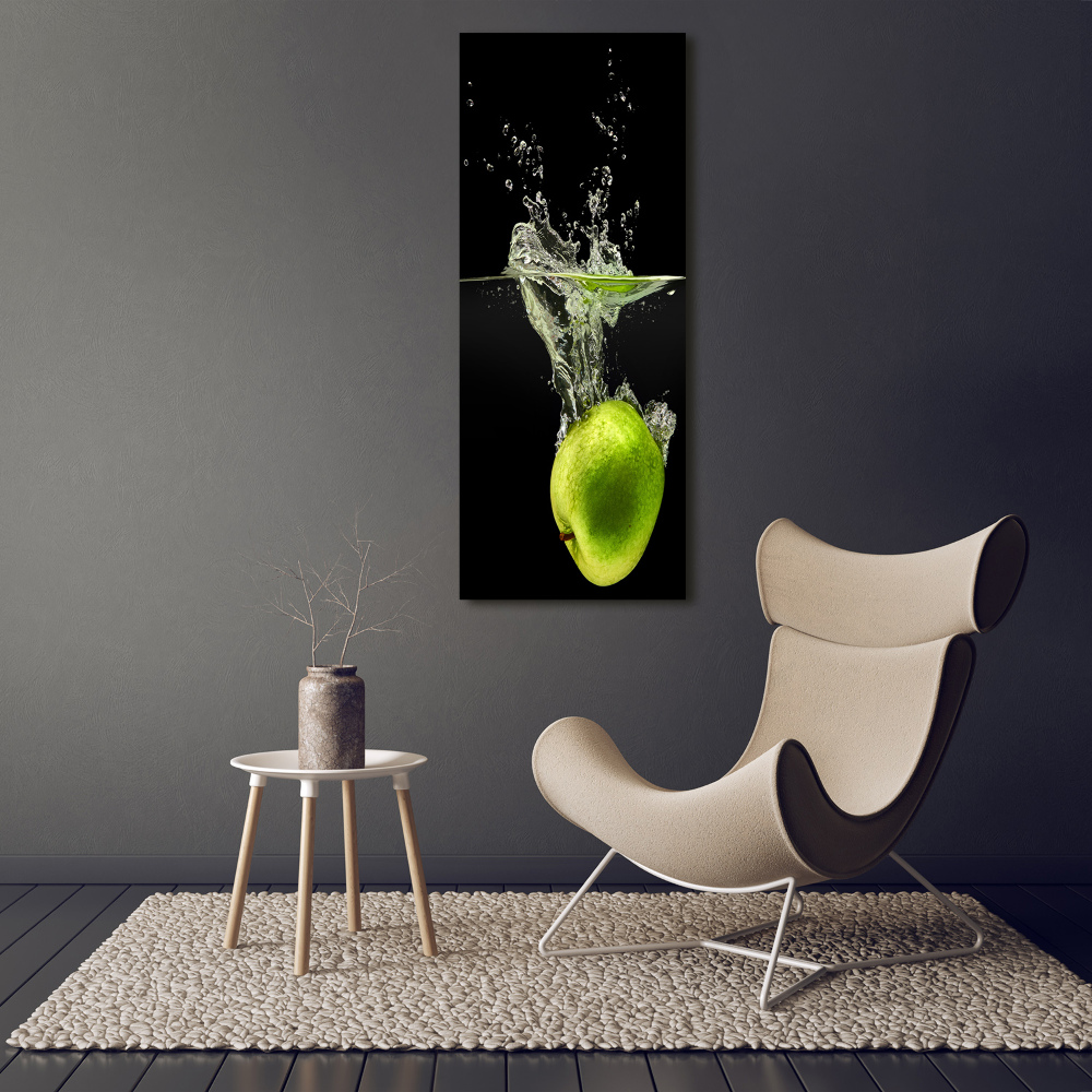 Tableau photo sur verre Pommes vertes