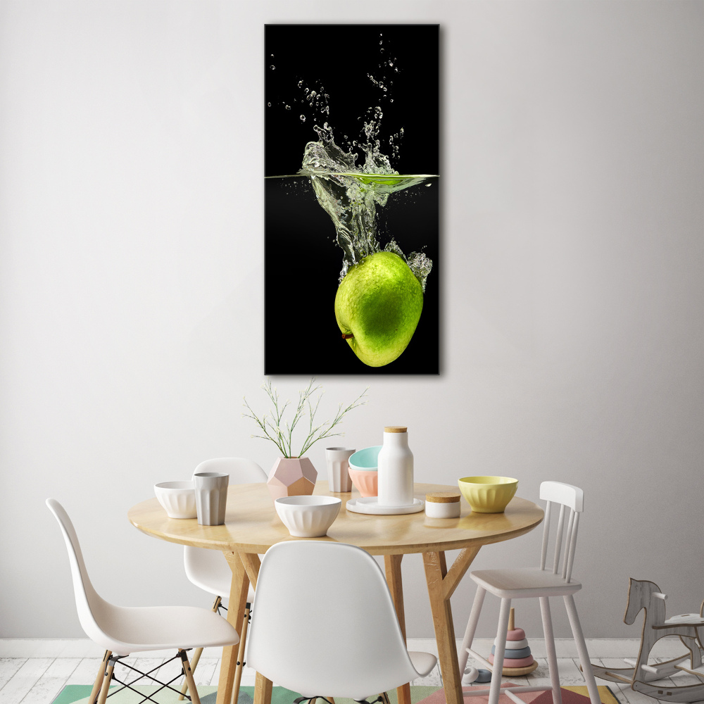 Tableau photo sur verre Pommes vertes