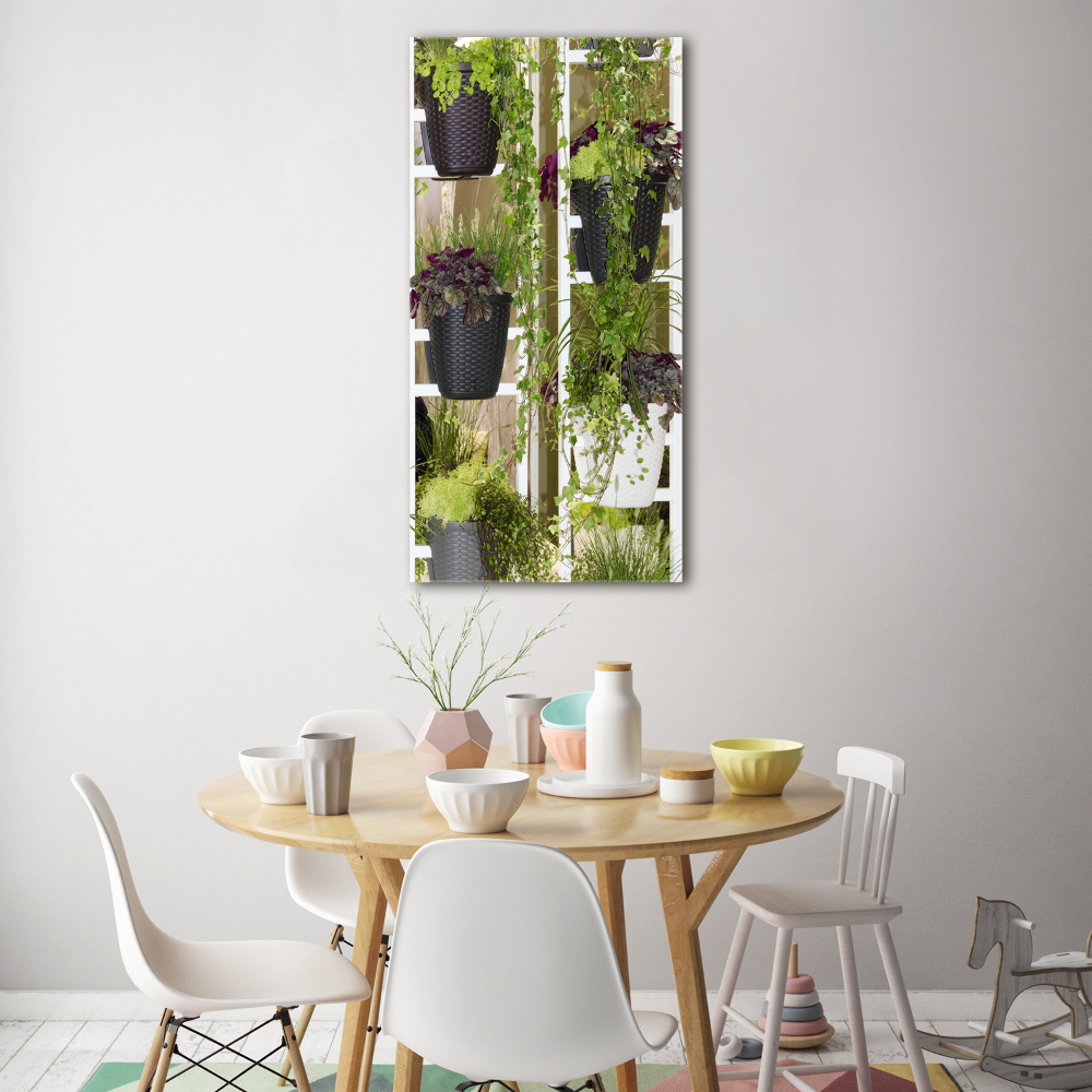 Tableau sur verre Floral